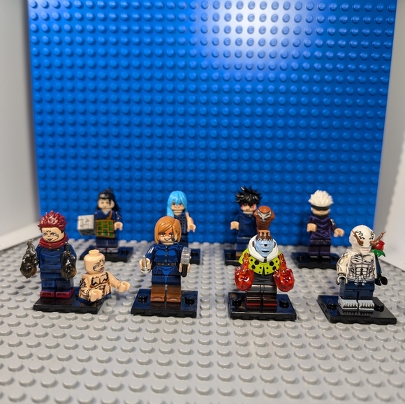 8 Minifigures- Jujutsu Kaisen Anime Building Block Toy Collectible Action Figure - Picture 1 of 8
